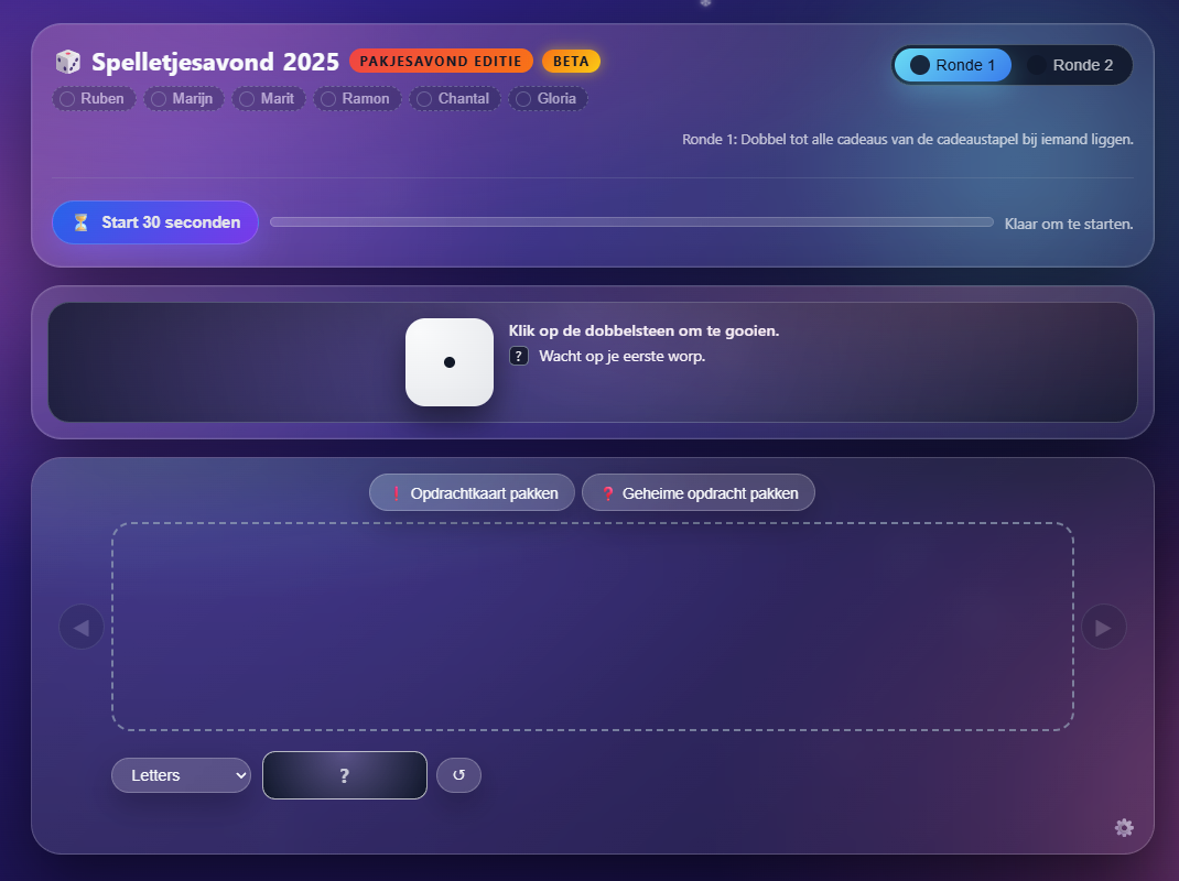 Spelletjesavond Pakjesavond editie